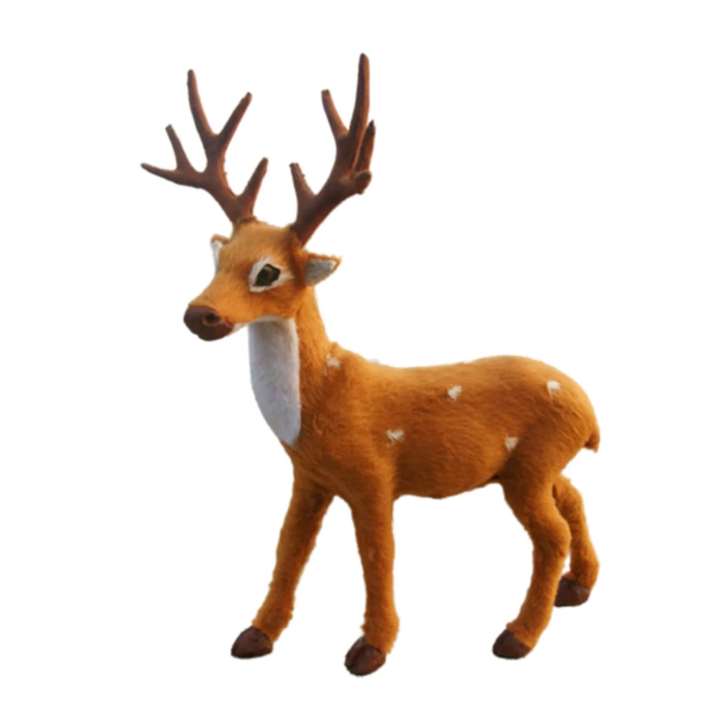 Christmas Deer Decoration Mini Reindeer Statue for Window Display Tabletop Counter Holiday Ornament Xmas Decor Peaceful Pleasures Health and Wellness 25cm
