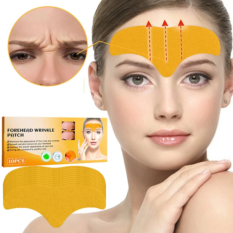 EELHOE 10-100pcs Forehead Wrinkle Patches Anti Wrinkles Facial Patches Natural Forehead Line Removal Gel Patch Face Skin Patch Peaceful Pleasures Health and Wellness