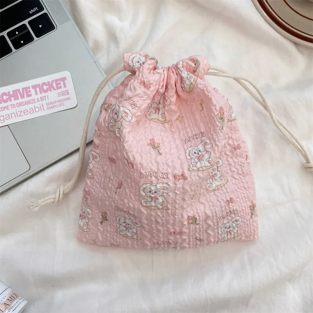 Cute Drawstring Pouch – Coin, Jewelry & Cosmetic Storage Bag