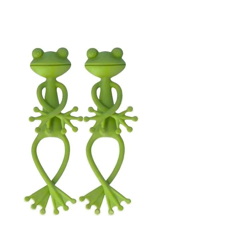 Frog Plant Support Clips – Decorative Plastic Plant Stand Plant Support Clip Peaceful Pleasures Health and Wellness 2P