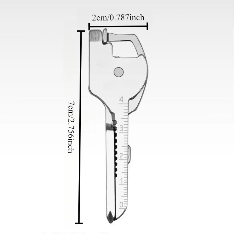 8-in-1 Camping Multi-Tool Keychain | Pocket Survival EDC Multi-Tool Keychain Peaceful Pleasures Health and Wellness