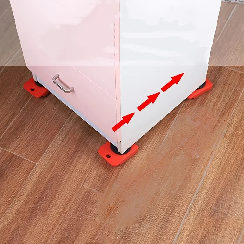 2 Heavy-duty Furniture Mover Sturdy Plastic Mobility System Locking