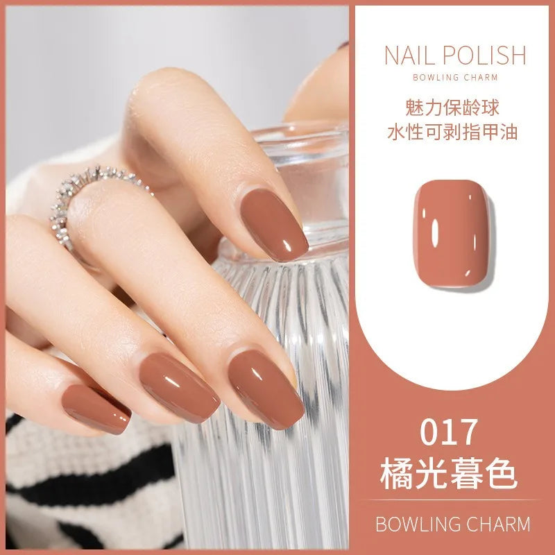 40 Colors Water-Based Nail Polish | Quick Dry No-Lamp Tearable