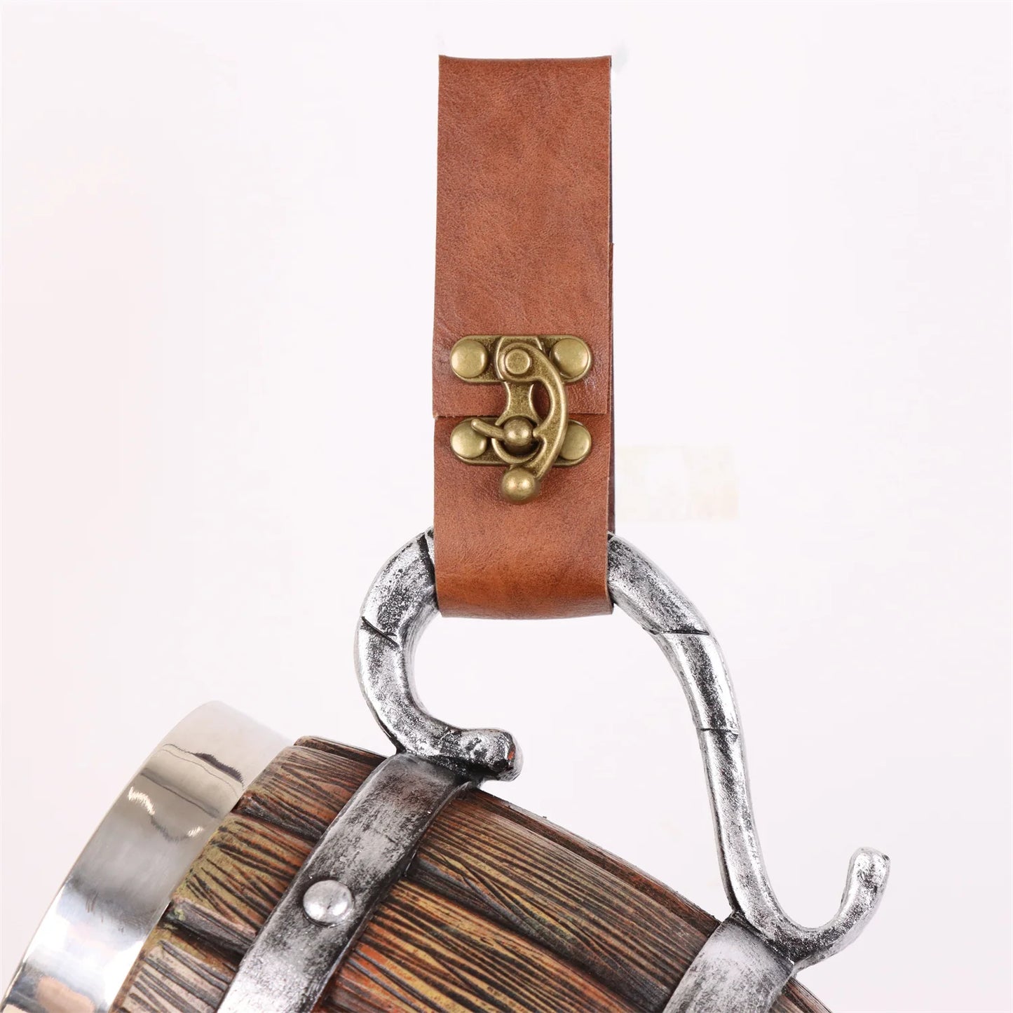 Medieval Steampunk Belt Cup Hanger Viking Knight Mug Strap Holder
