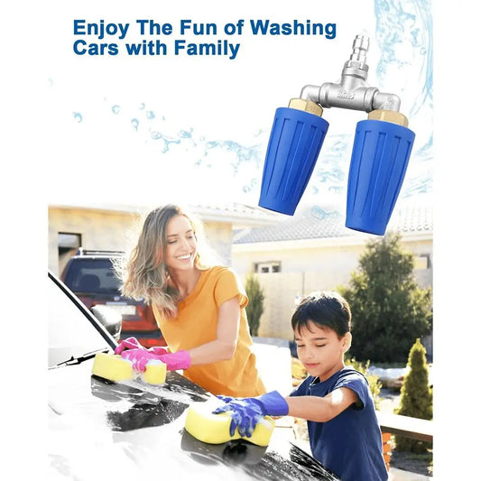 360° Dual Turbo Pressure Washer Nozzle | 4000 PSI 1/4" Pressure Washer Nozzle Oasis Select