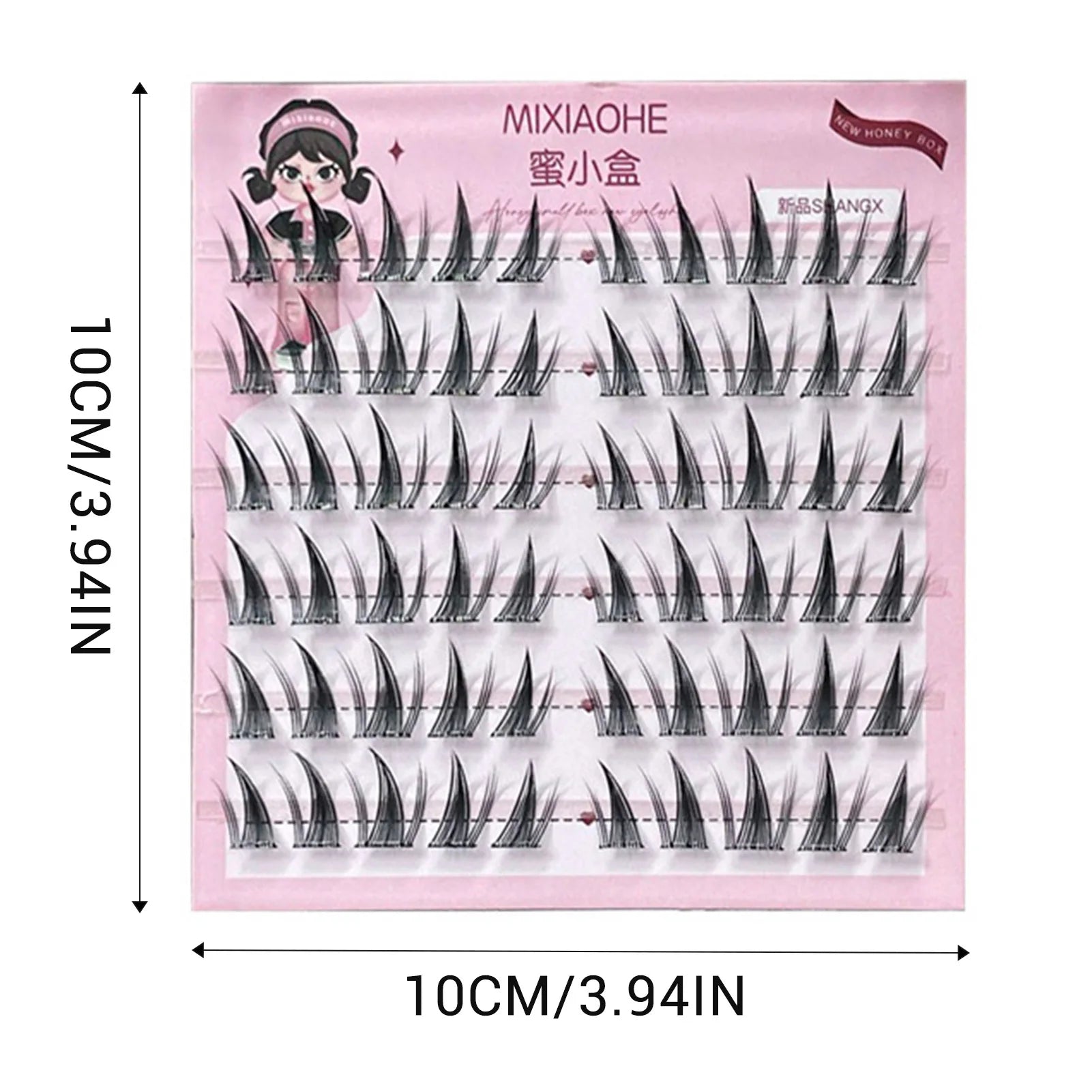 Self Adhesive Lash Clusters Eyelashes Doll Individual Lashes Extension Natural Cat Eye Manga False Eyelashes Cosplay Makeup Peaceful Pleasures Health and Wellness
