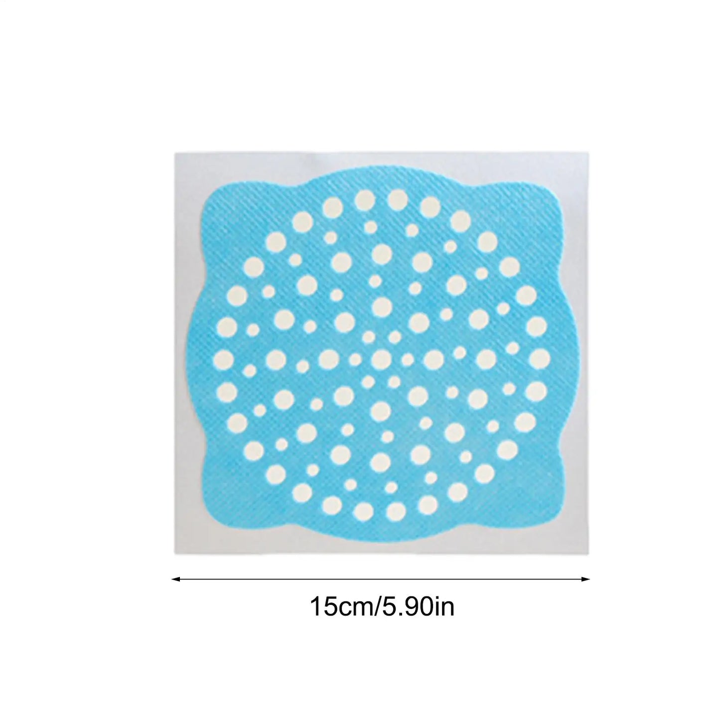 Shower Drain Hair Catcher Sticker Fine Mesh Filter 30 Pack