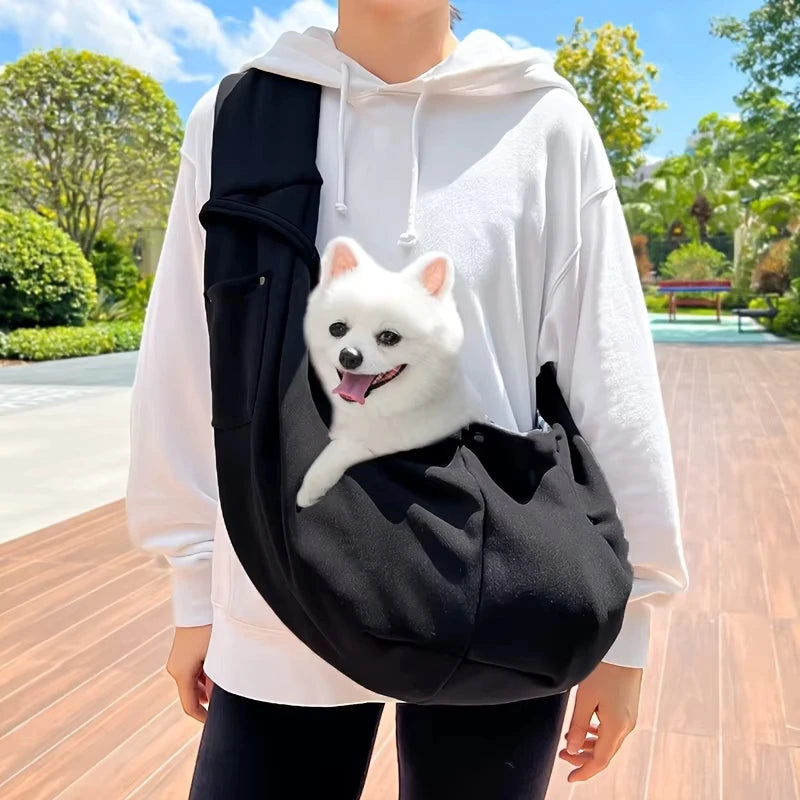 Escape-Proof Dog Cat Sling Carrier for Small Pets Under 16lbs Ideal for Daily Walks and Outdoor Activities Peaceful Pleasures Health and Wellness