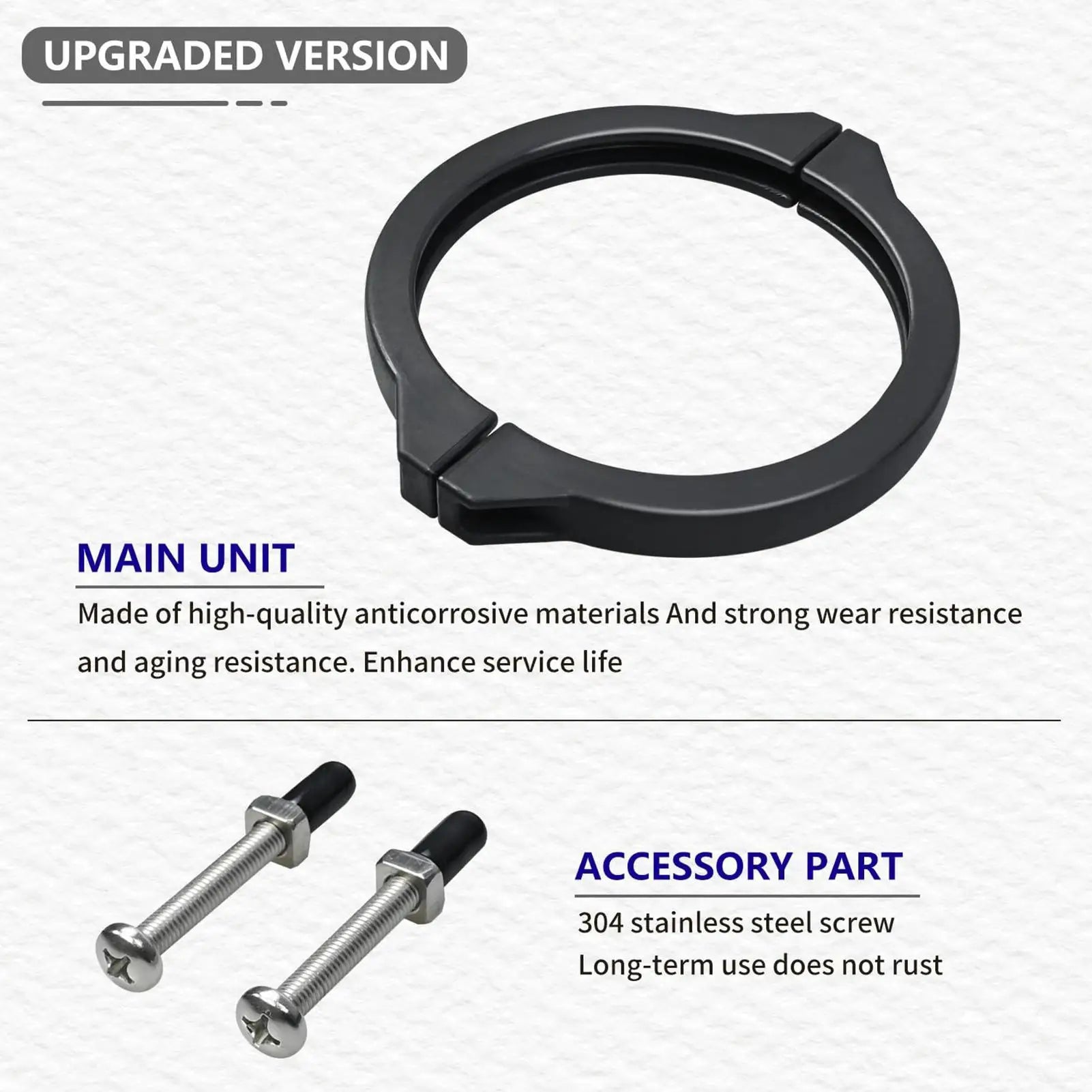 PVC Flange Valve Clamp | Sand Filter Pump Replacement Part Pool Filter Clamp Peaceful Pleasures Health and Wellness