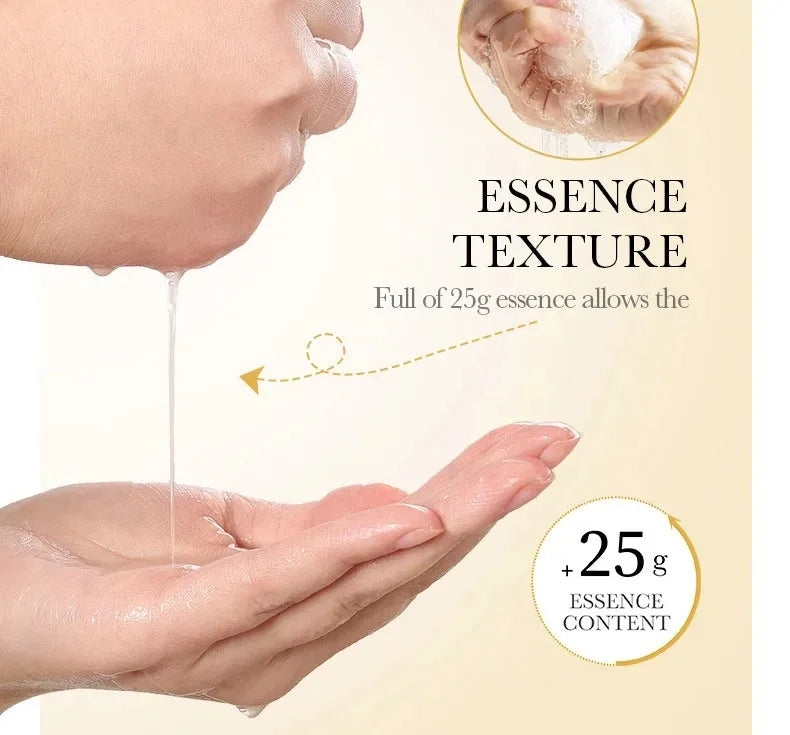 Sadoer 24K Gold Vitamin C & Hyaluronic Acid Face Mask 10-Pc