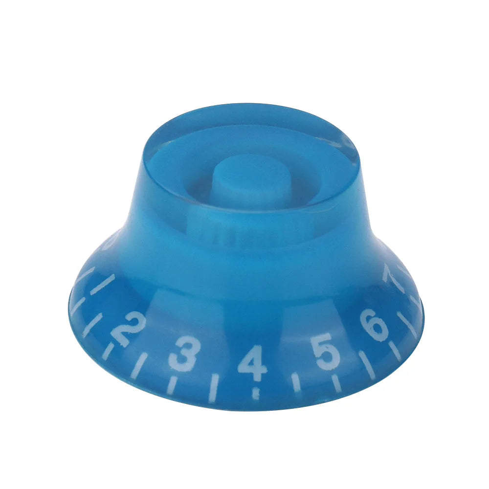 Hat Transparent Volume Tone Control Knob Electric Guitar Dia Hole