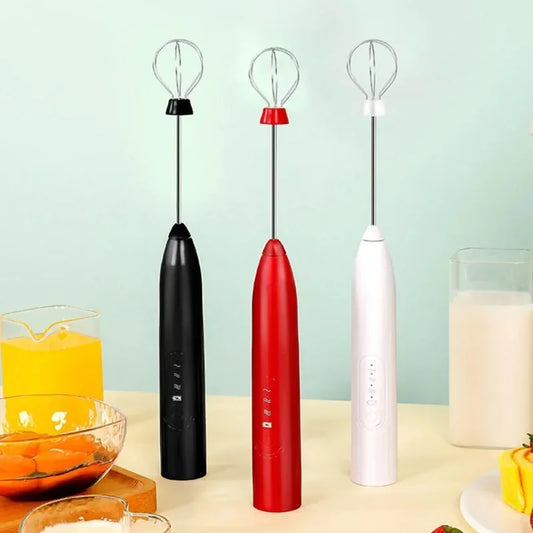 Electric Milk Frother & Egg Beater – 3-Speed Handheld Mixer Electric Milk Frother Peaceful Pleasures Health and Wellness