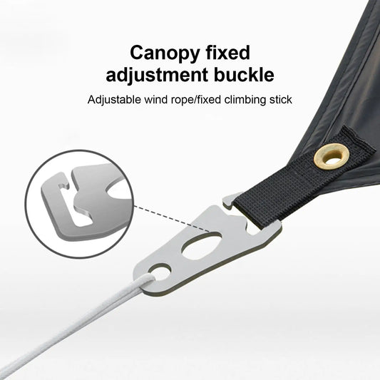 Cord Tightener Tent Wind Rope Buckle Tie Down Rope Carabiner Clip Fastener CampTent Guyline Rope Buckle Fastener Rope Tensioner Peaceful Pleasures Health and Wellness
