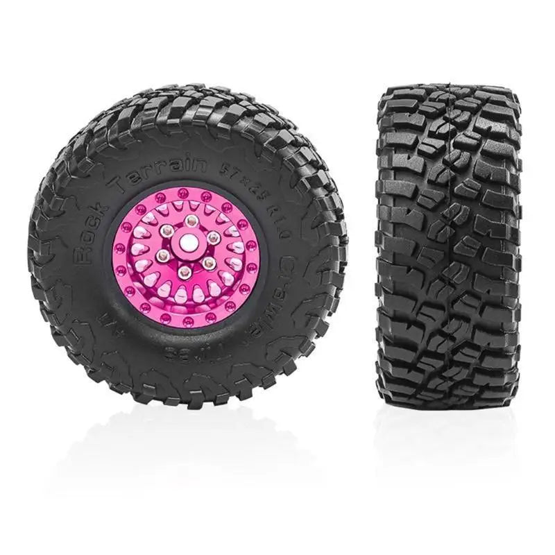 RC Rubber Wheel Tires 4pcs | 1/18 TRX4M & 1/24 SCX24 AX24