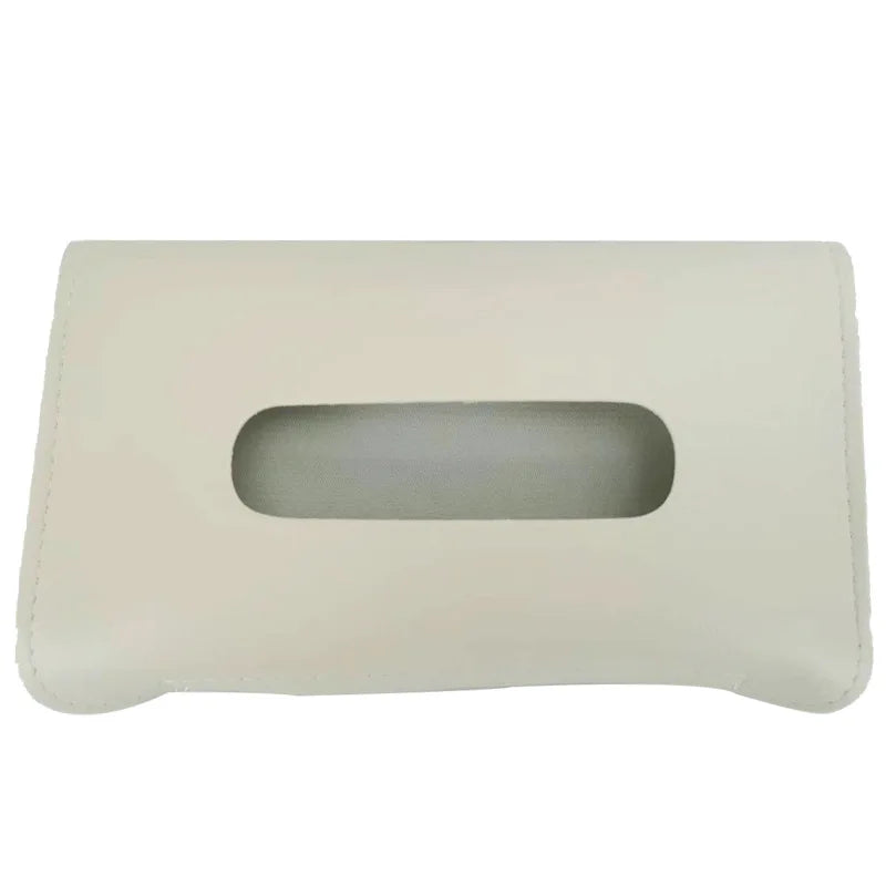 Car Sun Visor Tissue Holder – PU Leather Storage Bag