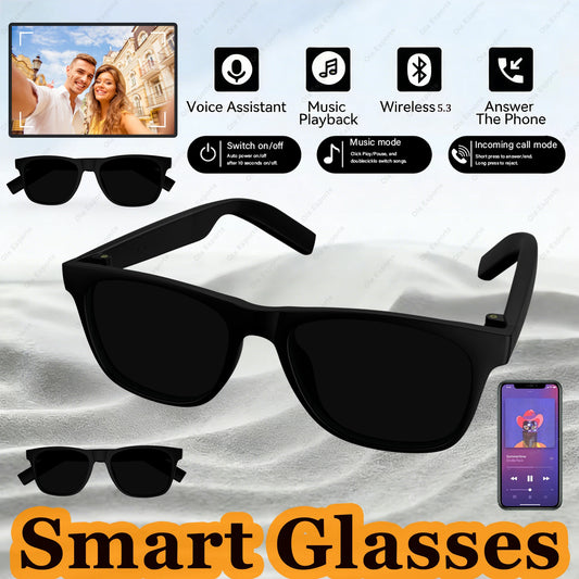 2026 New Smart Glasses Wireless BT Call Music Player Voice Assistant Multi-Functional Glasses Waterproof Sunglasses Men Women Peaceful Pleasures Health and Wellness