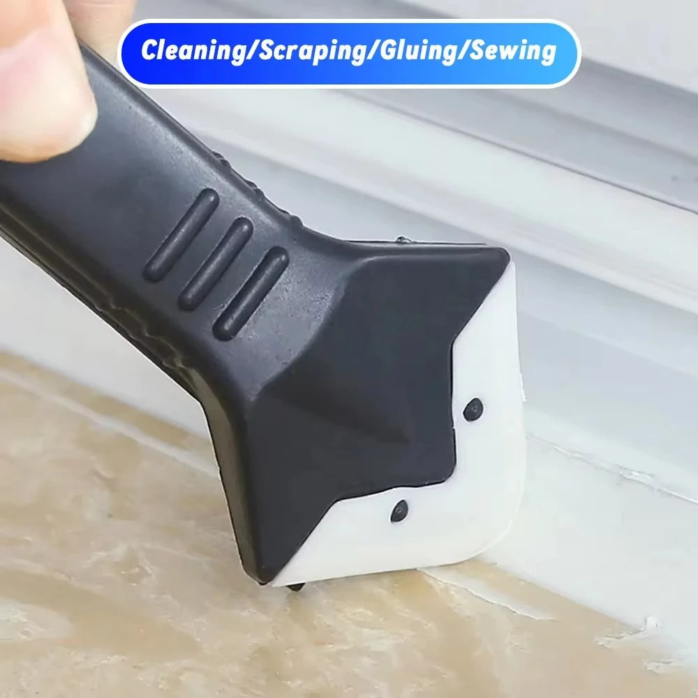 3 In 1 Plastic Scraper Sealant Smooth Remover Tool Set Caulking Finisher Smooth Grout Kit Floor Mould Removal Hand Tools Set Peaceful Pleasures Health and Wellness