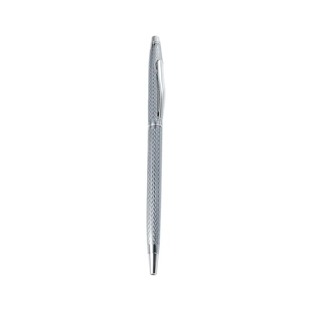 Ink Smooth Black Ink Gift School Office Supply Writing Tools Stationery Ballpoint Pen Metal Pen Sign Pen Gel Pen Peaceful Pleasures Health and Wellness wave silver