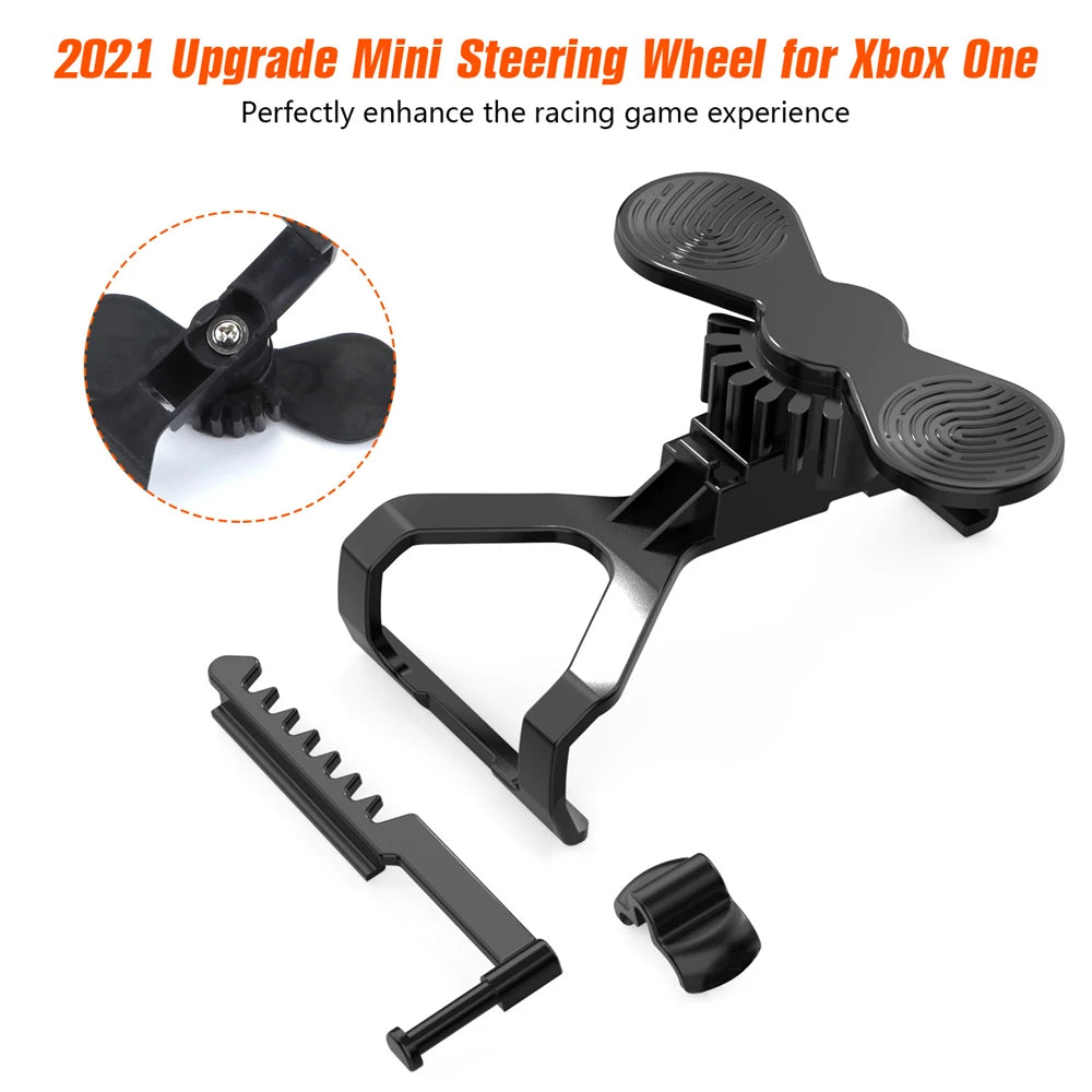 Black Mini Steering Wheel For Xbox One And Xbox One S Game Controller Auxiliary Replacement Accessories Easy To Assemble Peaceful Pleasures Health and Wellness
