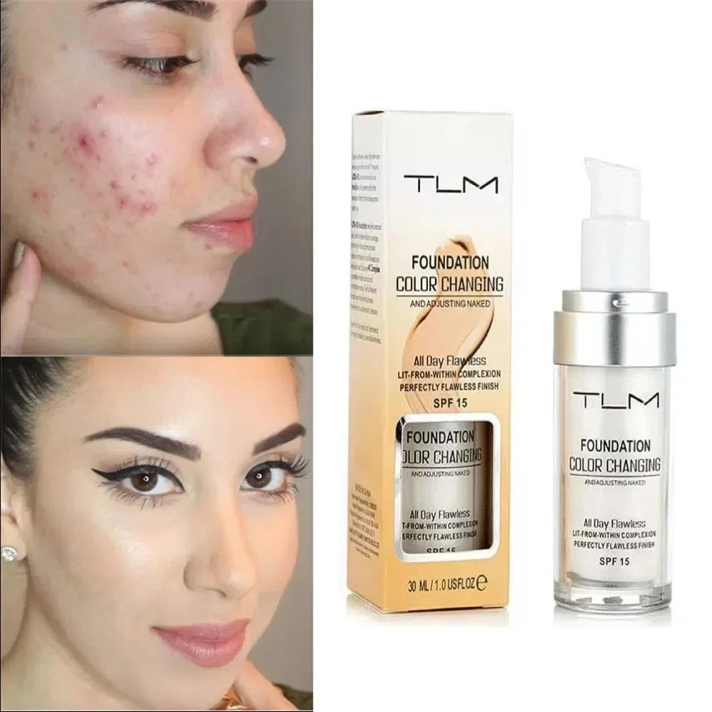 TLM Color Changing Liquid Foundation – Matte & Hydrating