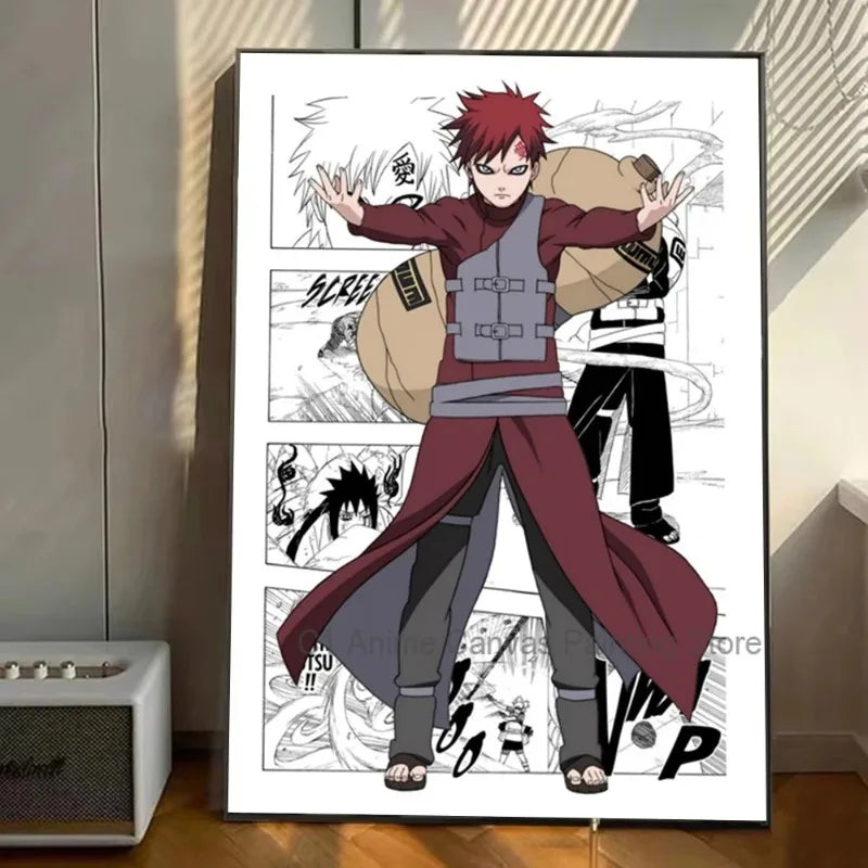 Japanese N-naruto Anime Poster Canvas Art Wall Murals Decor Game Room Decor Gifts Kawaii HD Painting Cat Cars Peaceful Pleasures Health and Wellness