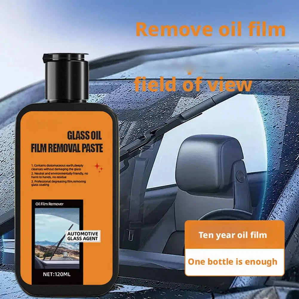 1 Set Heavy Duty Car Glass Oil Film Cleaner Paste Powerful Windshield Rearview Mirror Stain Remover Peaceful Pleasures Health and Wellness