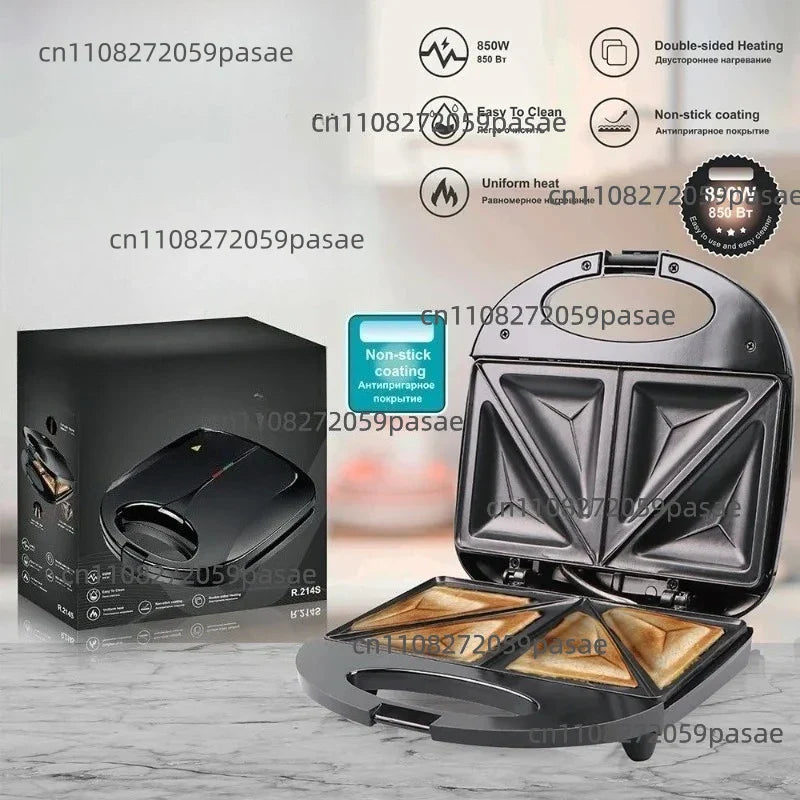 Non-Stick Sandwich Maker & Waffle Iron – Breakfast Grill Pan