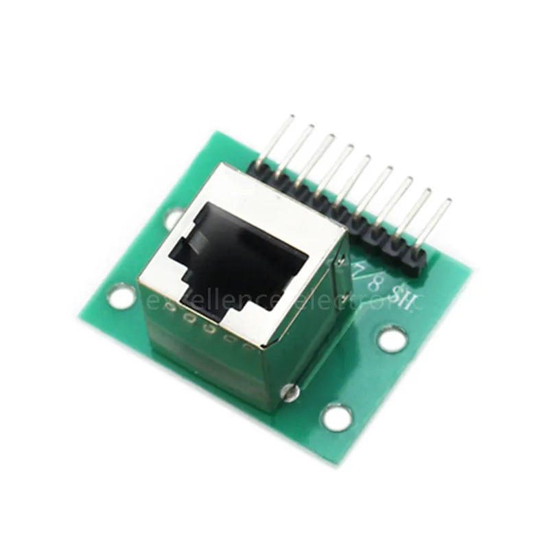 1Pcs RJ45 Adapter Board To XH2.54 Modular Ethernet Connector Adapter Network Interface + Breakout Board + Pin Header Peaceful Pleasures Health and Wellness