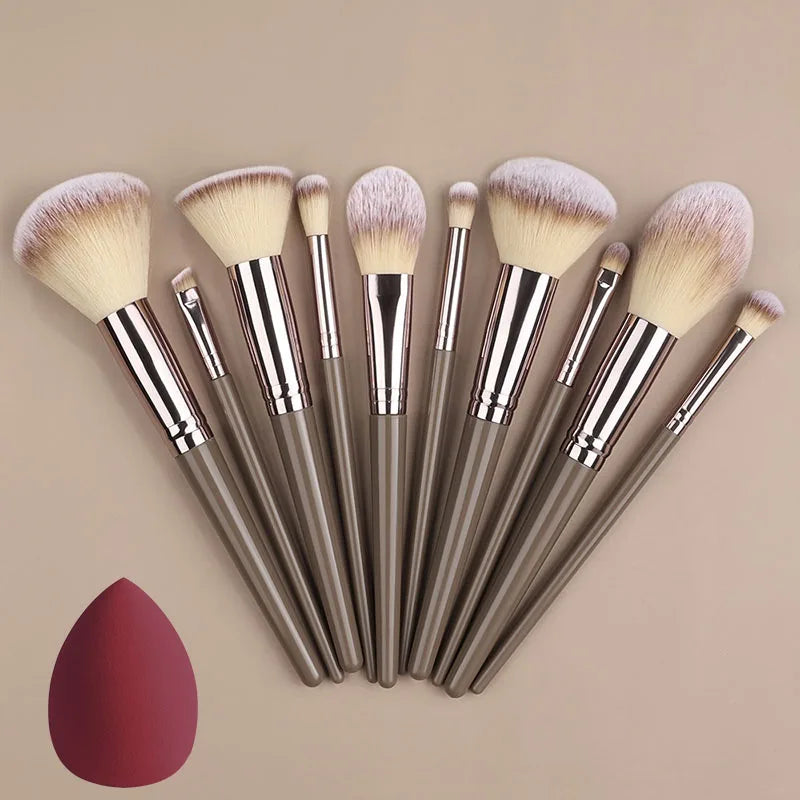 RUNTOIN Makeup Brush Set 3–20 Pcs | Soft Synthetic Brushes