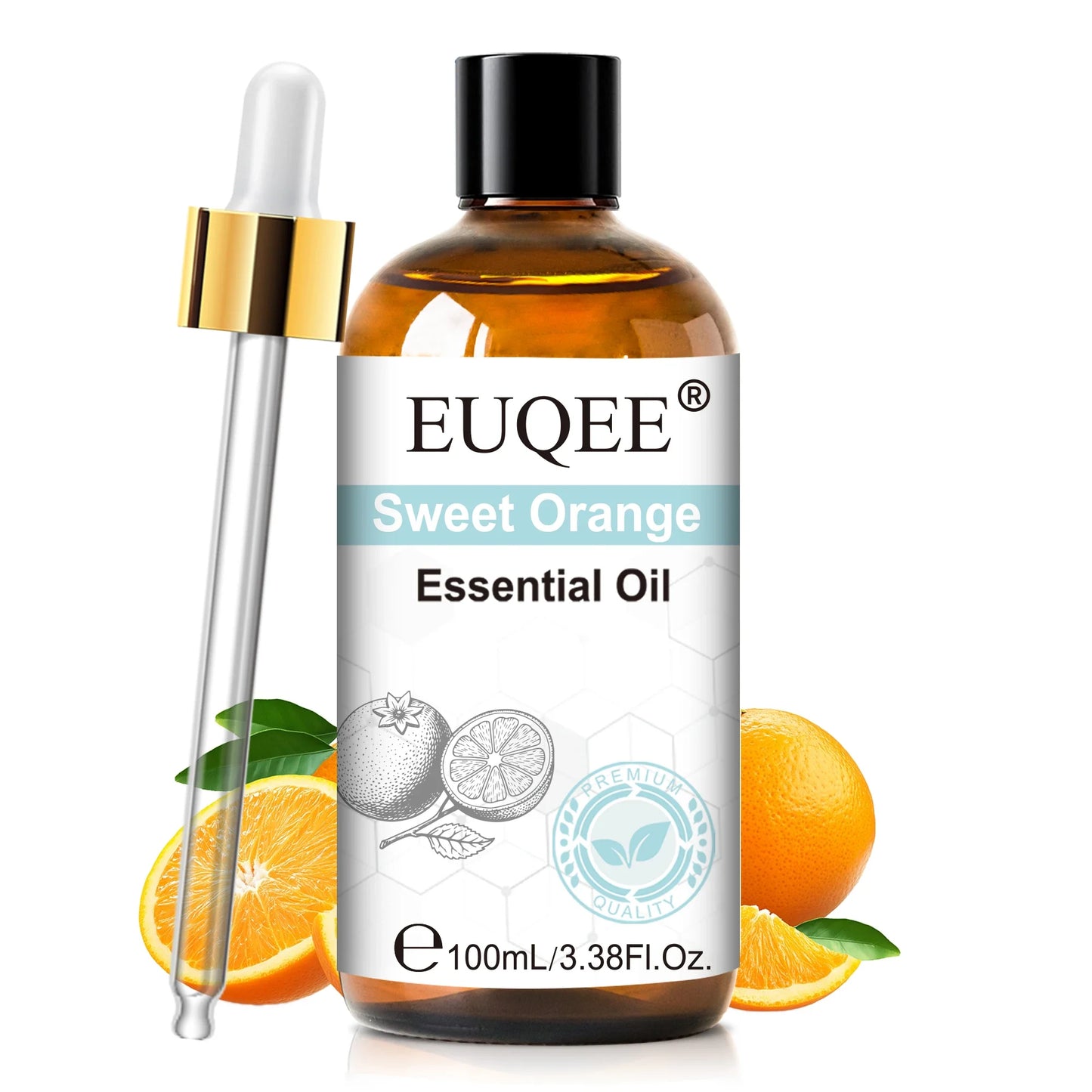EUQEE 100ml Essential Oils – Lavender, Vanilla, Lemon & Cinnamon