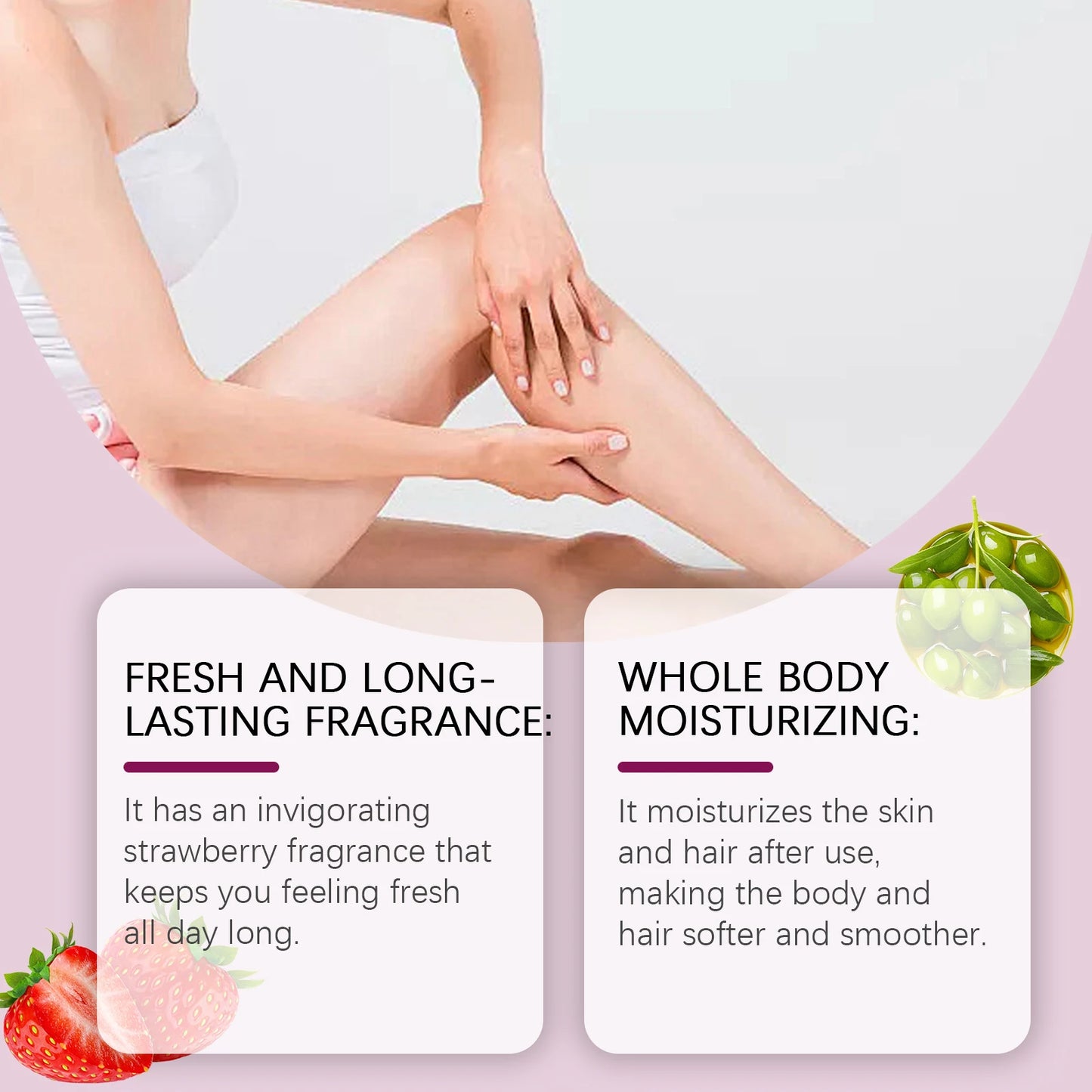 OceAura Strawberry Body Spray Moisturizing Aroma Mist 100ml