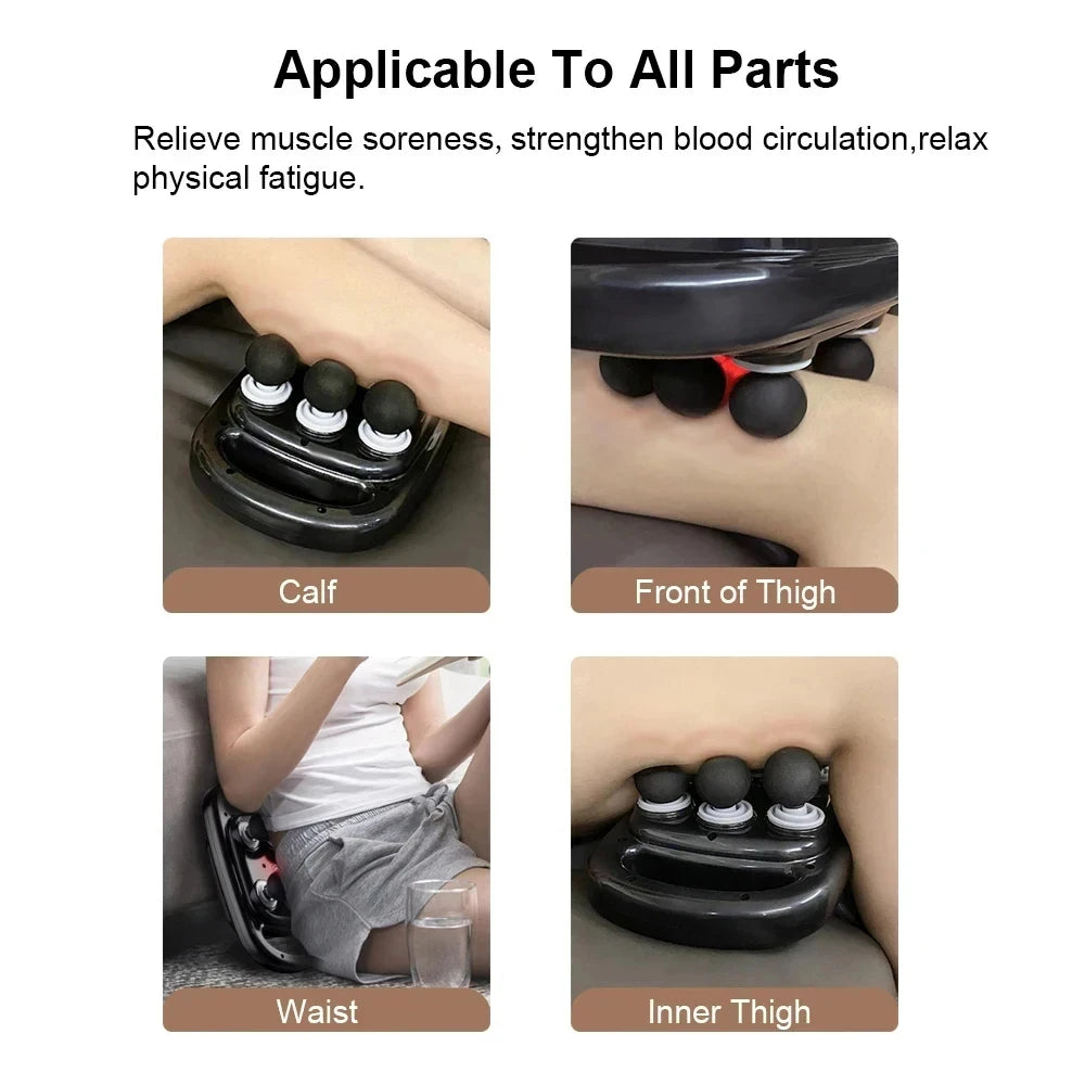 6-Head Electric Massage Gun – Deep Tissue Percussion for Neck, Shoulders & Legs, Full Body Massager Peaceful Pleasures Health and Wellness