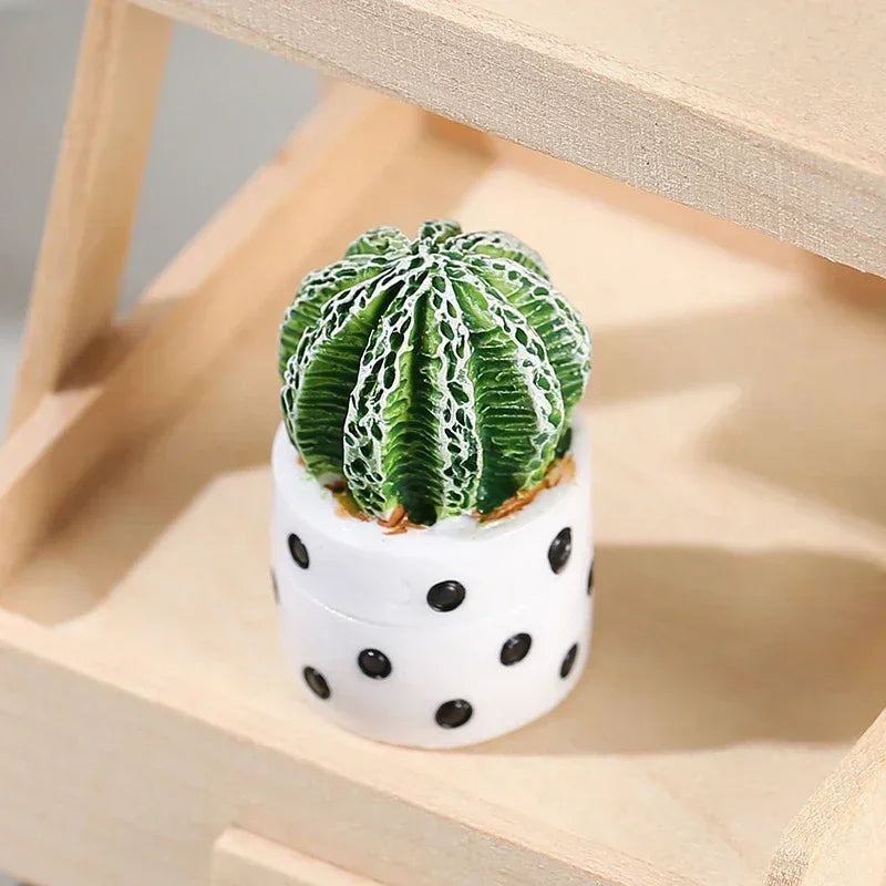 Mini Resin Figures Home Decor Desk Accessories Pot Plant Fairy Garden Ornaments Dollhouse Miniature Items Landscape DIY Peaceful Pleasures Health and Wellness 01