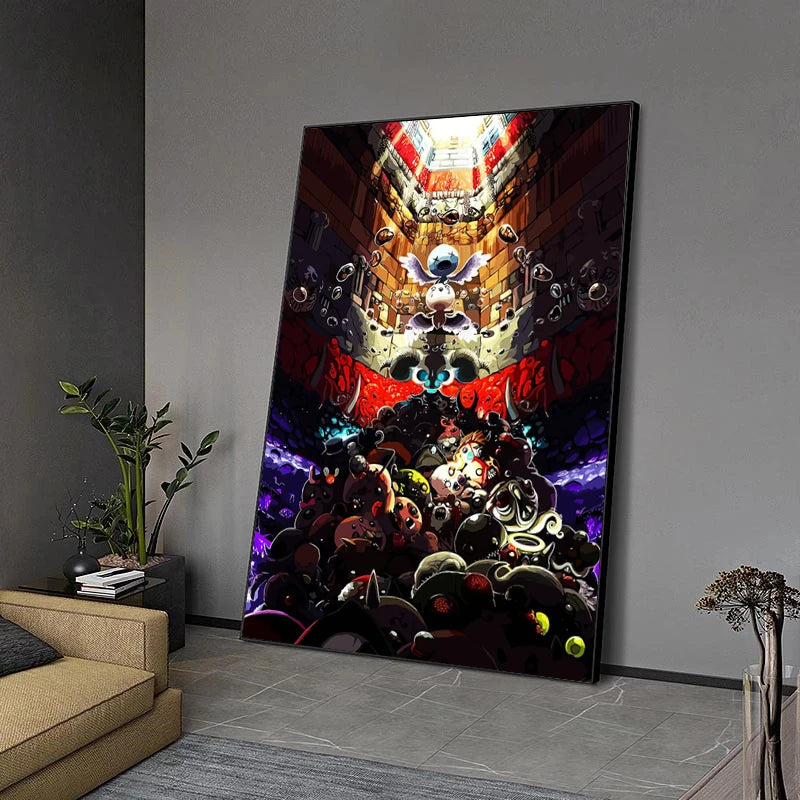 Binding of Isaac Canvas Wall Art | Roguelike Game Poster Print