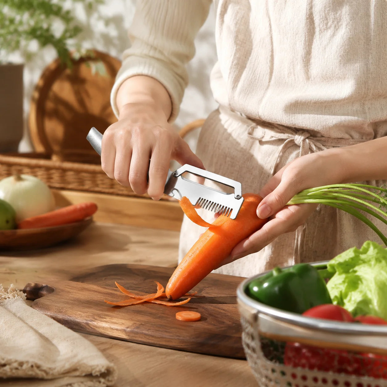 Stainless Steel Vegetable Peeler & Bottle Opener | Kitchen Tool