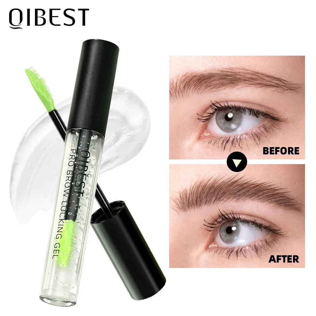 Qibest New Transparent Gel Eyebrow Styling Cream Long Lasting Fixing Brow Soap Makeup Clear Liquid Eyebrow Waterproof Cosmetics Peaceful Pleasures Health and Wellness Eyebrow Gel