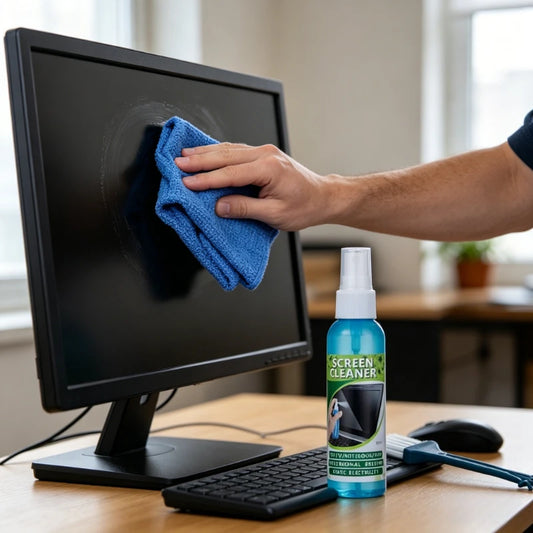 1 Set of Screen Cleaning Kit with Cloth and Liquid Cleaner Suitable for LCD TVs Tablets Laptops and Camera Lenses Peaceful Pleasures Health and Wellness