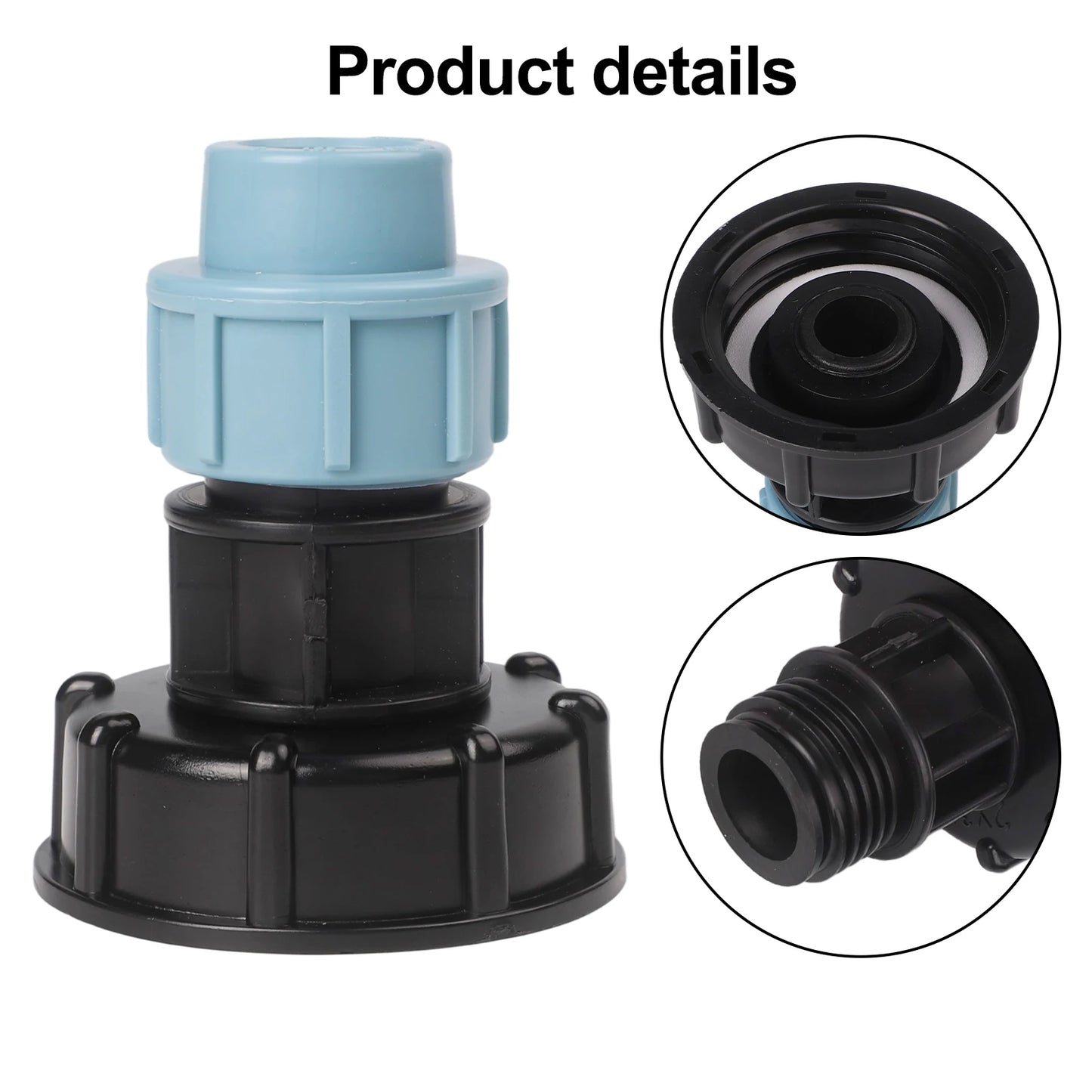 Plastic Bucket-connector Garden Pipe Connector Straight Head Outlet