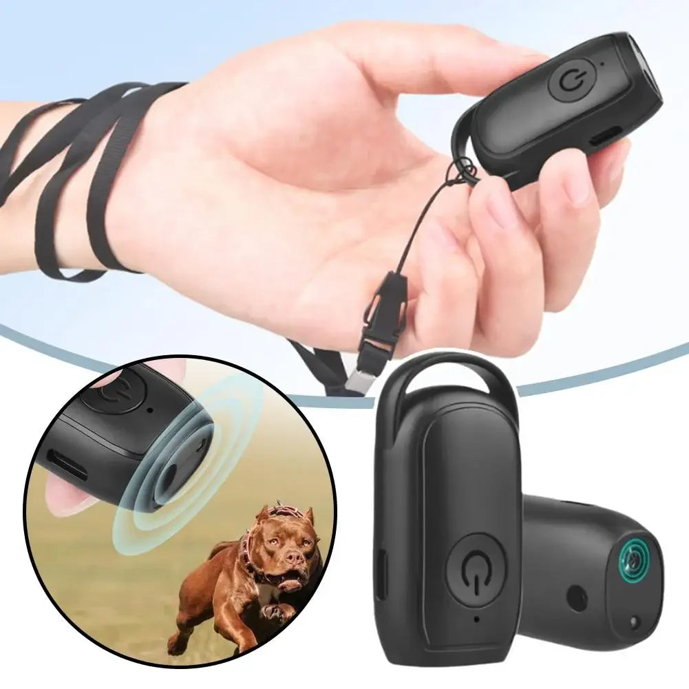 Portable Ultrasonic Dog Barking Control Trainer, Rechargeable Dog Training Aid Anti Barking Device, for Indoor Outdoor Use Peaceful Pleasures Health and Wellness