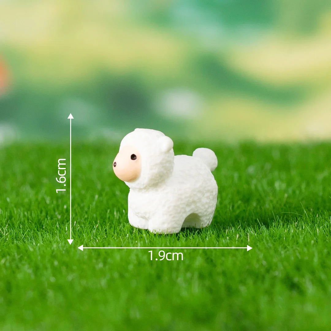 1Pcs Rabbit Squirrel Elephant Fox Sheep Duck Pig Cat Frog Snake Figurine Miniature Fairy Garden Decoration Accessories decoração Peaceful Pleasures Health and Wellness 2