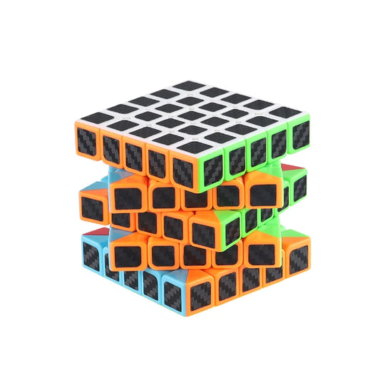Carbon Fiber Professor's Cube Starry 3X3 4X4 5x5 Speed Puzzle Peaceful Pleasures Health and Wellness 5X5 cube