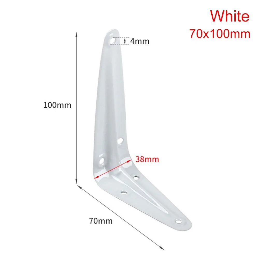 Metal Triangular Wall Bracket L-Shape Corner Shelf Support 4–14"
