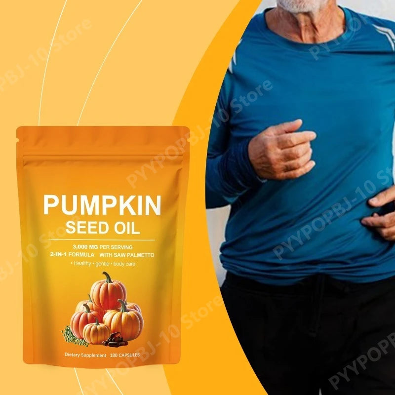 Pumpkin Seed Oil Capsules Relieve Daily Physical Discomfort with Multiple Ingredient Care Capsules 180 Capsules Peaceful Pleasures Health and Wellness