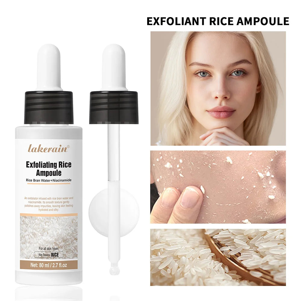 Rice Peeling Ampoule Soft Exfoliating Face and Body Scrub Dead Skin Cells Blackhead Remover for All Skin Types korean skin care Peaceful Pleasures Health and Wellness 1white rice