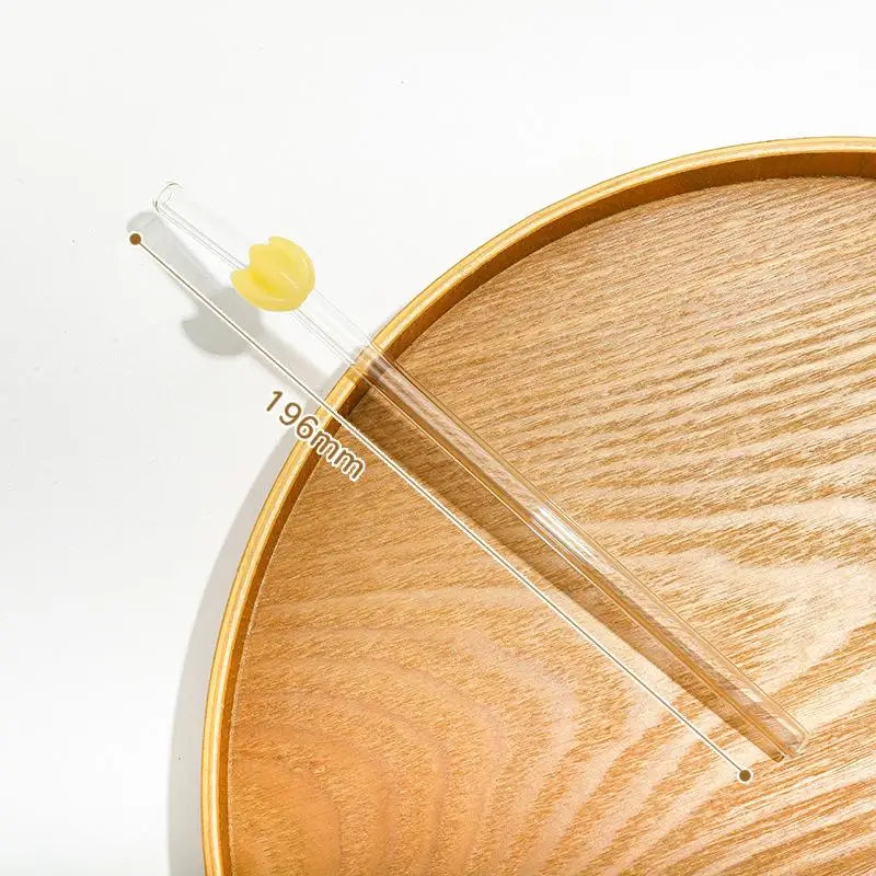 Reusable Glass Drinking Straw with Brush | BPA-Free Eco Gift