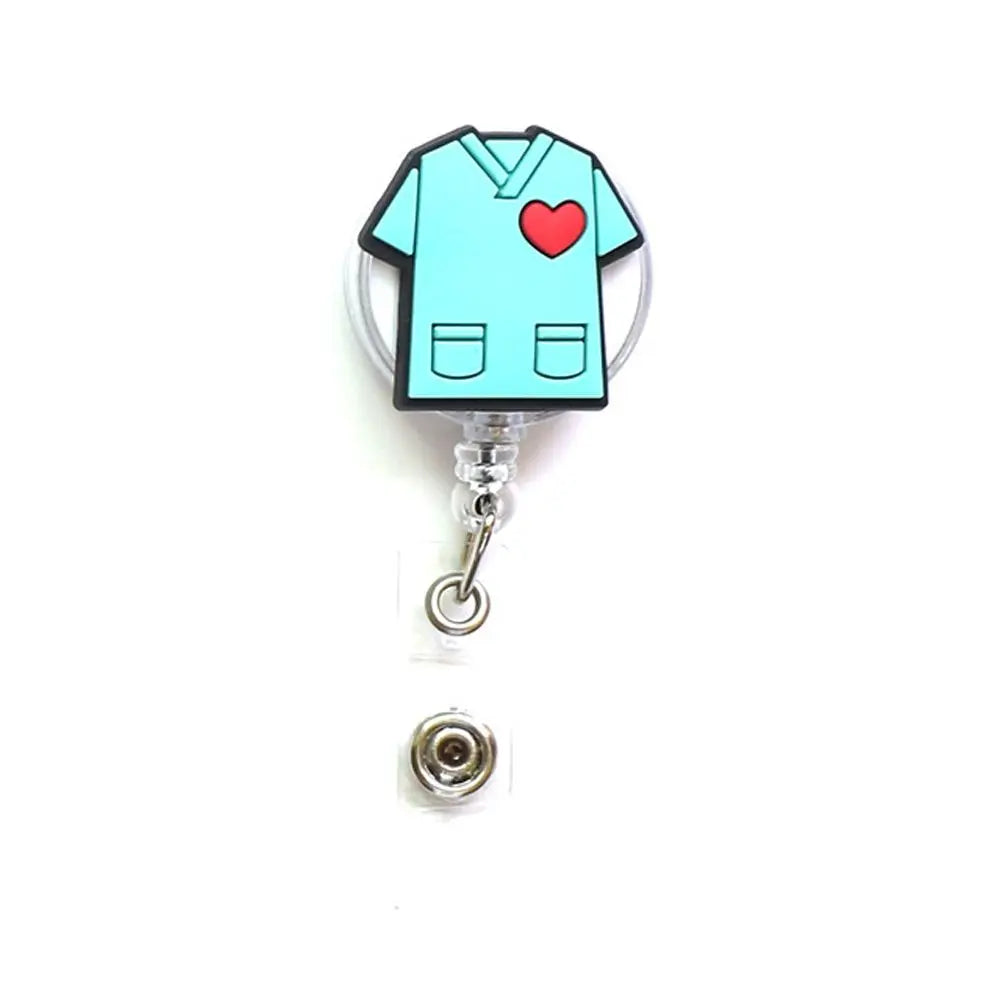 Clips Nurse Doctor Students Card Name Card Holder Nurse Badge Holder Retractable Badge Reel ID Card Clips Hospital Badge Holder Peaceful Pleasures Health and Wellness 03