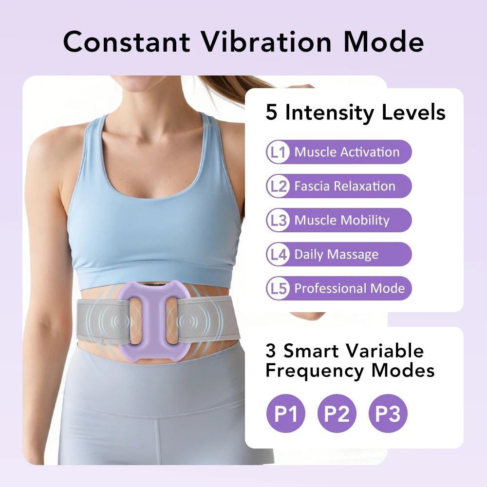 Electric Full-Body Fascia Ring Portable Vibration Fascia Massager Fat Burning Body Weight Loss Deep Tissue Muscle Relief & Relax Peaceful Pleasures Health and Wellness