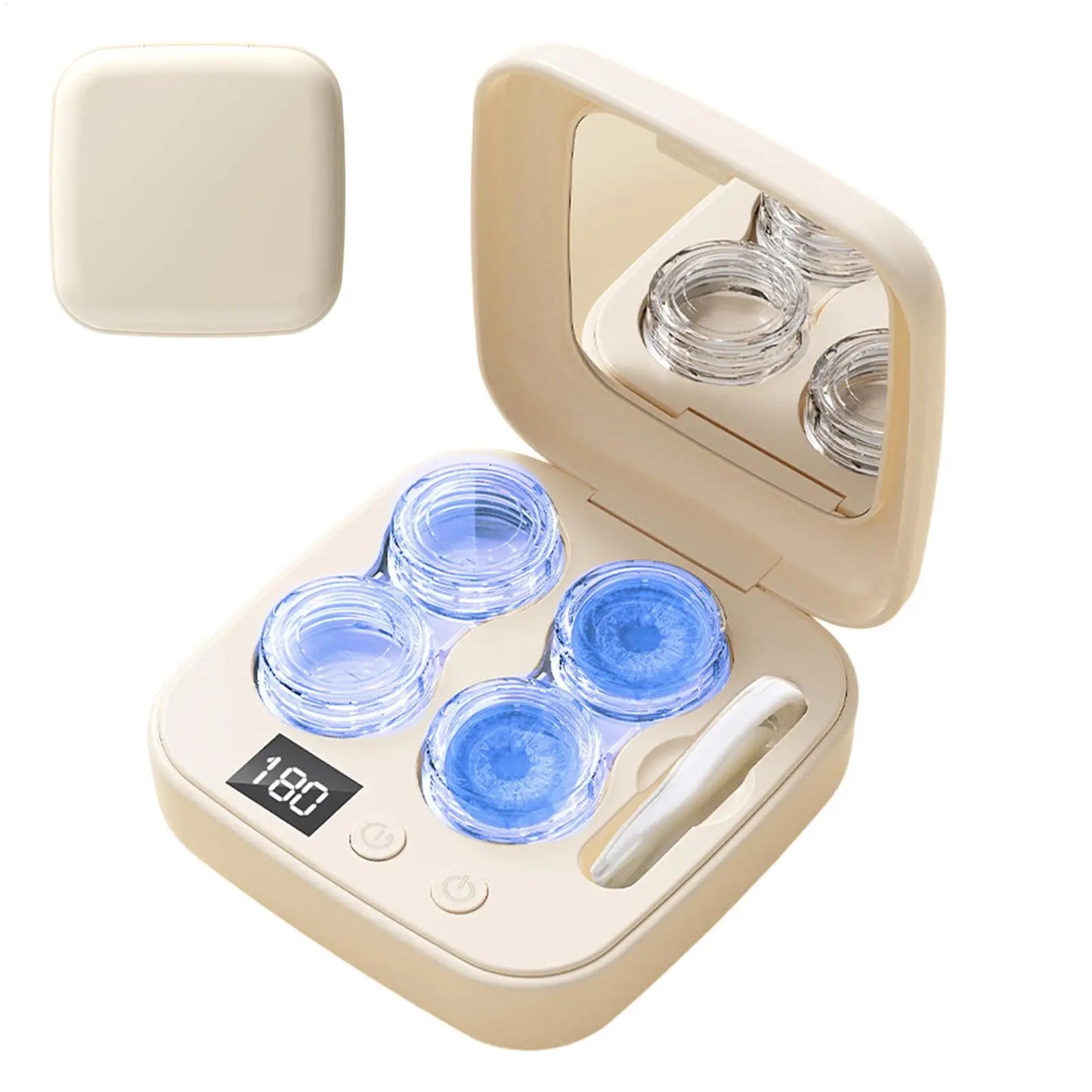 Portable Ultrasonic Contact Lens Cleaner | 360° Deep Clean