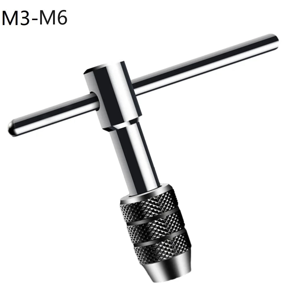 Adjustable T-Handle Ratchet Tap Wrench M3–M12 | Workshop Tool