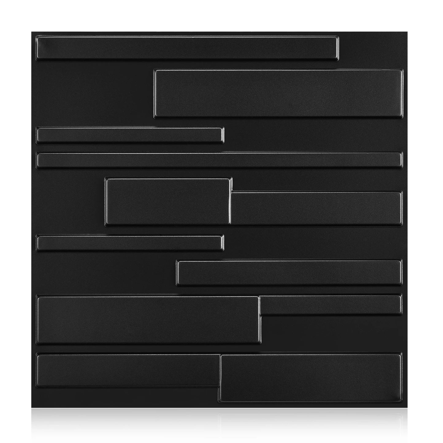 3D Wall Panels for Interior Wall Decor, Modern Diamond Textured Accent Wall Paneling for Gaming Living Room TV Wall Background Peaceful Pleasures Health and Wellness Gemini black black 20pcs